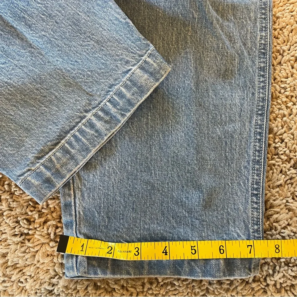 Madewell Denim Zip Smock-Waist Jumpsuit in Baisley Wash Size Large - Picture 11 of 15